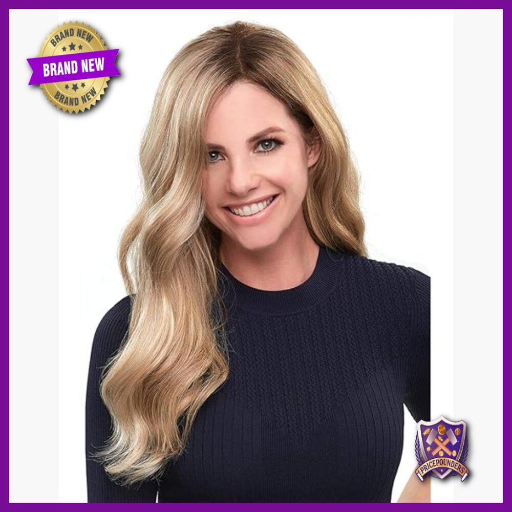 Synthetic Hair Topper with Lace Front, 18 Inch Length, Clip-In Cap